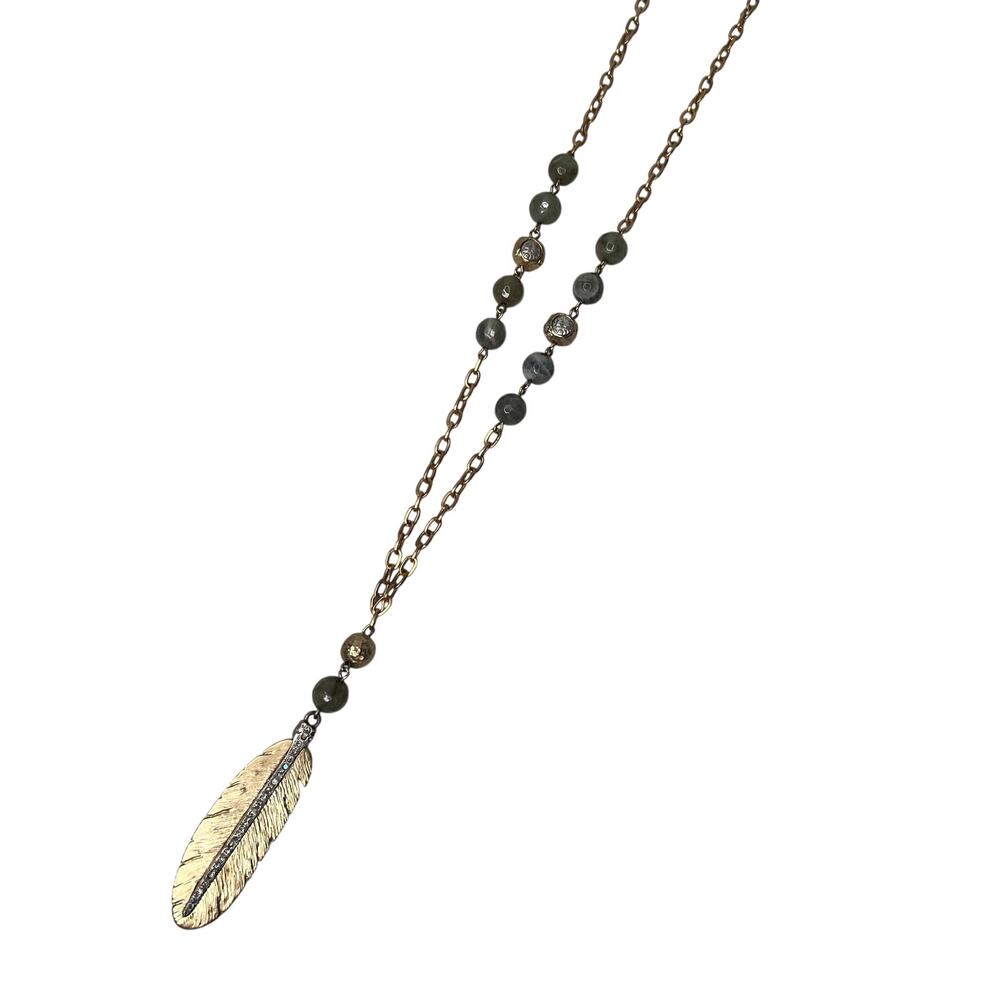 TAT2 Designs Feather Pendant Necklace